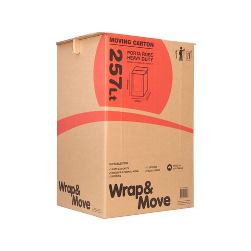 Wrap & Move 475 x 900 x 600mm 257L Heavy Duty Porta Robe Moving Carton