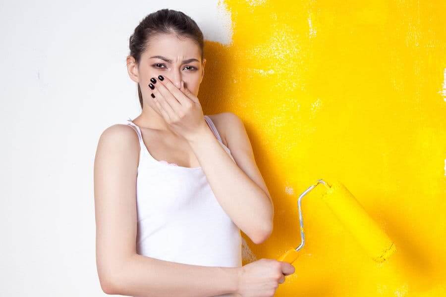Why is it essential to eliminate the ugly paint smells at home?